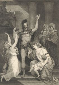James Fittler - Monochrome 1795 Engraving, Troilus & Cressida