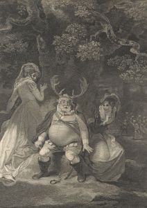 William Sharpe - Monochrome 1793 Engraving, Merry Wives of Windsor