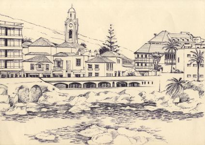 James Arnold Martin - Mid 20th Century Pen and Ink Drawing, Tenerife Landscapes