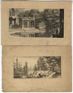 Sébastien Le Clerc - A set of five 18th Century Etchings, French Landscapes