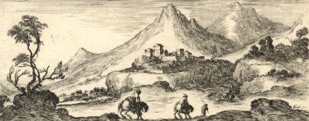 Israel Silvestre - A pair of 17th Century Etching, Landscapes