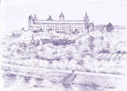 James Arnold Martin - Mid 20th Century Pen and Ink Drawing, Australia Landscapes