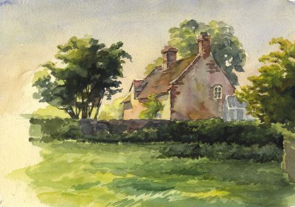 P.M. Evans - Mid 20th Century Watercolour, House