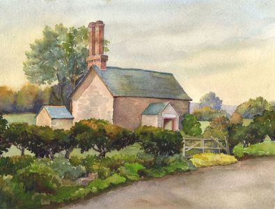 P.M. Evans - Mid 20th Century Watercolour, House in a Landscape