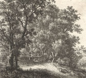 Anthonie Waterloo (1610-1690) - 17th Century Etching, Figure in a Landscape