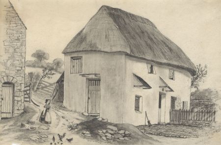 James Davey - Mid 19th Century Graphite Drawing, Caddaford Farm