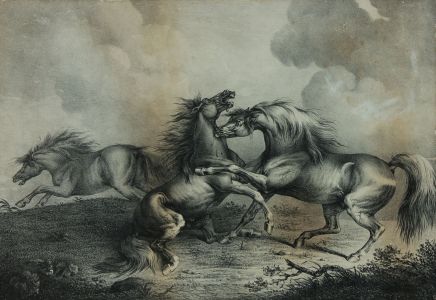 Henry Balon Chalon - 19th Century Lithograph, Rage and Agony