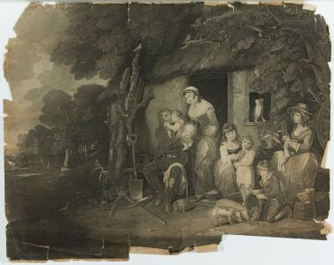 Thomas Burke - 1795 Engraving, Saturday Evening