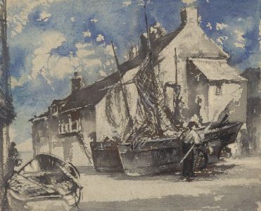 Mid 20th Century Mixed Media - Harbourside