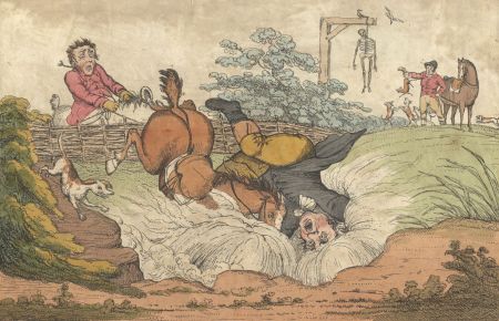 After James Gillray (1756-1815) - 19th Century Etching, Coming in at the Death