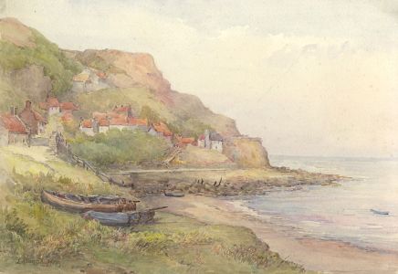 James Allen Shuffrey BWS (1859 - 1939) - 1913 Watercolour, Runswick Bay