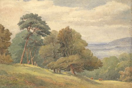 James Allen Shuffrey BWS - Early 20th Century Watercolour, Figures in a Park