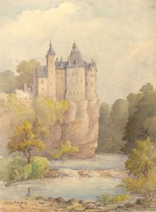 James Allen Shuffrey BWS - Early 20th Century Watercolour, Walzin Castle