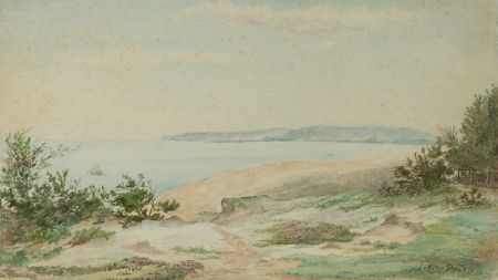 James Allen Shuffrey BWS (1859 - 1939) - 1893 Watercolour, Boscombe