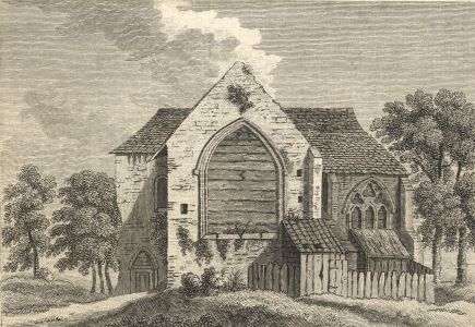 Sparrow - 1778 Etching, Latton Priory, Essex