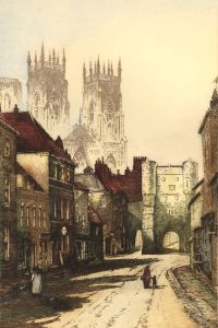 Early 20th Century Etching - View of Cathedral