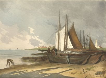 Yvan Thiele - 1931 Aquatint, By the Coast