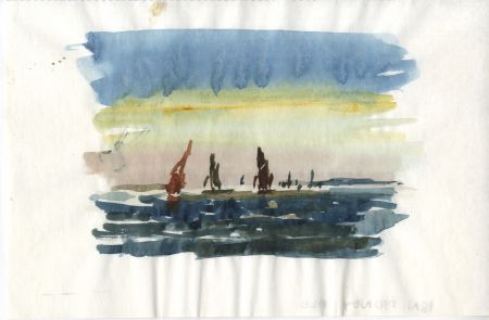 Sydney Vale FRSA - Mid 20th Century Watercolour, Ships at Sea