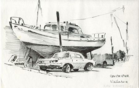 Sydney Vale FRSA - Mid 20th Century Pen and Ink Drawing, Ravenspur