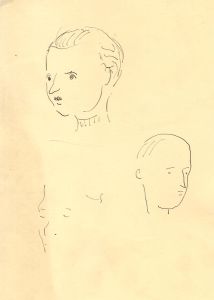 Elinor Bellingham-Smith - Early 20th Century Pen and Ink Drawing, Head Studies