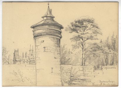 Archive of Sir Reginald Blomfield RA - Set of Three Graphite Drawings, Nuremberg