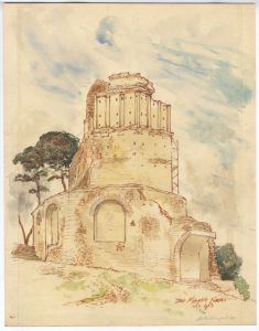 Austin Blomfield - 1963 Coloured Pencil, Nimes 