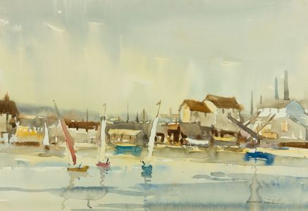 Sydney Vale FRSA - Large Mid 20th Century Watercolour, Harbour
