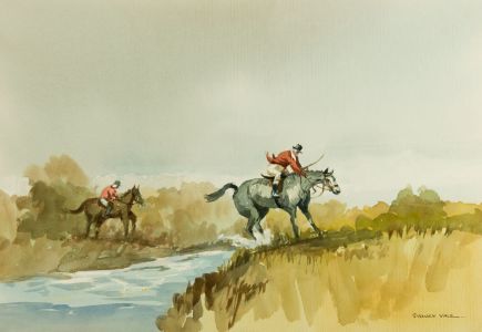 Sydney Vale FRSA - Mid 20th Century Watercolour, The Hunt