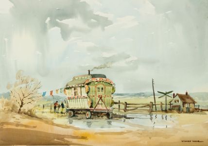 Sydney Vale FRSA - Mid 20th Century Watercolour, Traveller's Wagon