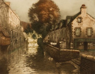 Henri Jourdain (1864-1931 - Etching, Bruges