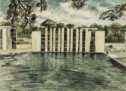 Ian W. Green - Monochrome Contemporary Mixed Media, Van Mildert College, Durham