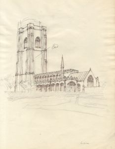Austin Blomfield - Set of Three Mid 20th Century Mixed Media, Lavenham
