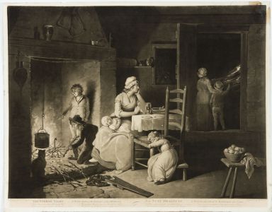 William Ward - 1798 Mezzotint, The Stormy Night