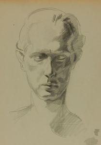 Georg Mayer-Marton - Mid 20th Century Graphite Drawing, Head Study