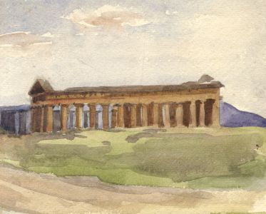 Dorothy Willis - Mid 20th Century Watercolour, Temple View