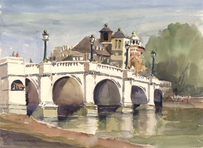 Sydney Vale FRSA - Mid 20th Century Watercolour, Richmond Bridge