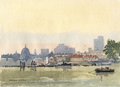 Sydney Vale FRSA - Mid 20th Century Watercolour, London Skyline