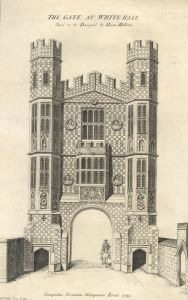 George Vertue - Mid 19th Century Etching, The Gate at Whitehall