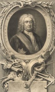 Jacobus Houbraken - 1746 Engraving, Portrait of Robert Earl of Orford
