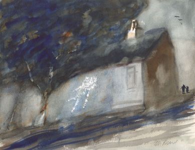 M. Brand - Contemporary Watercolour, House on the Coast