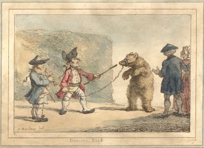 After Henry William Bunbury - Mid 19th Century Etching, Dancing Bear