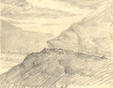 Marcus Adams - Mid 20th Century Graphite Drawing, Landscape