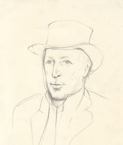 Barbara Dorf - Mid 20th Century Graphite Drawing, Portrait of a Gentleman