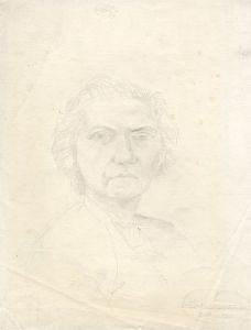 Barbara Dorf - 1951 Graphite Drawing, Portrait of a Lady