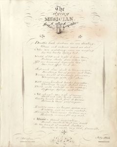 Tiverton - 1853 India Ink, Music Poem