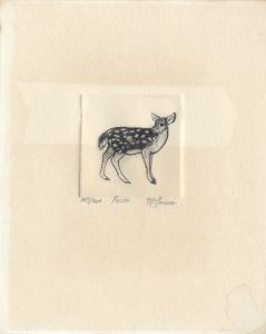 Christine Mcginnis - Limited Edition Contemporary Etching, Fawn