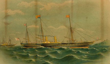Early 20th Century Chromolithograph - H.M. Yacht Victoria and Albert