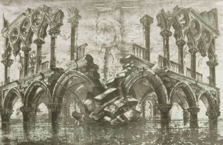 Ludovico De Luigi (b.1933) - Signed Mid 20C Chromolithograph, Spirit of the Doge