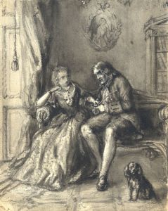 Joseph Clark - Late 19th Century Watercolour, Husband & Wife