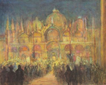 Kathleen Browne (1905-2007) - Signed Mid 20C Chromolithograph, All Saints Day